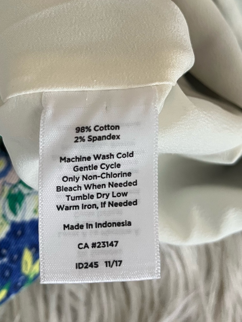 {Talbots} Floral Denim Skirt - Womens 14W - Picture 8 of 8